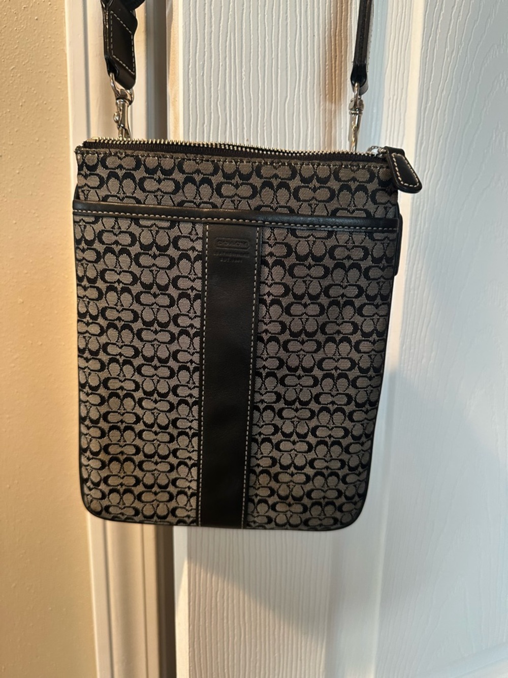 Coach Crossbody Bag in Black and Gray - Picture 2 of 4